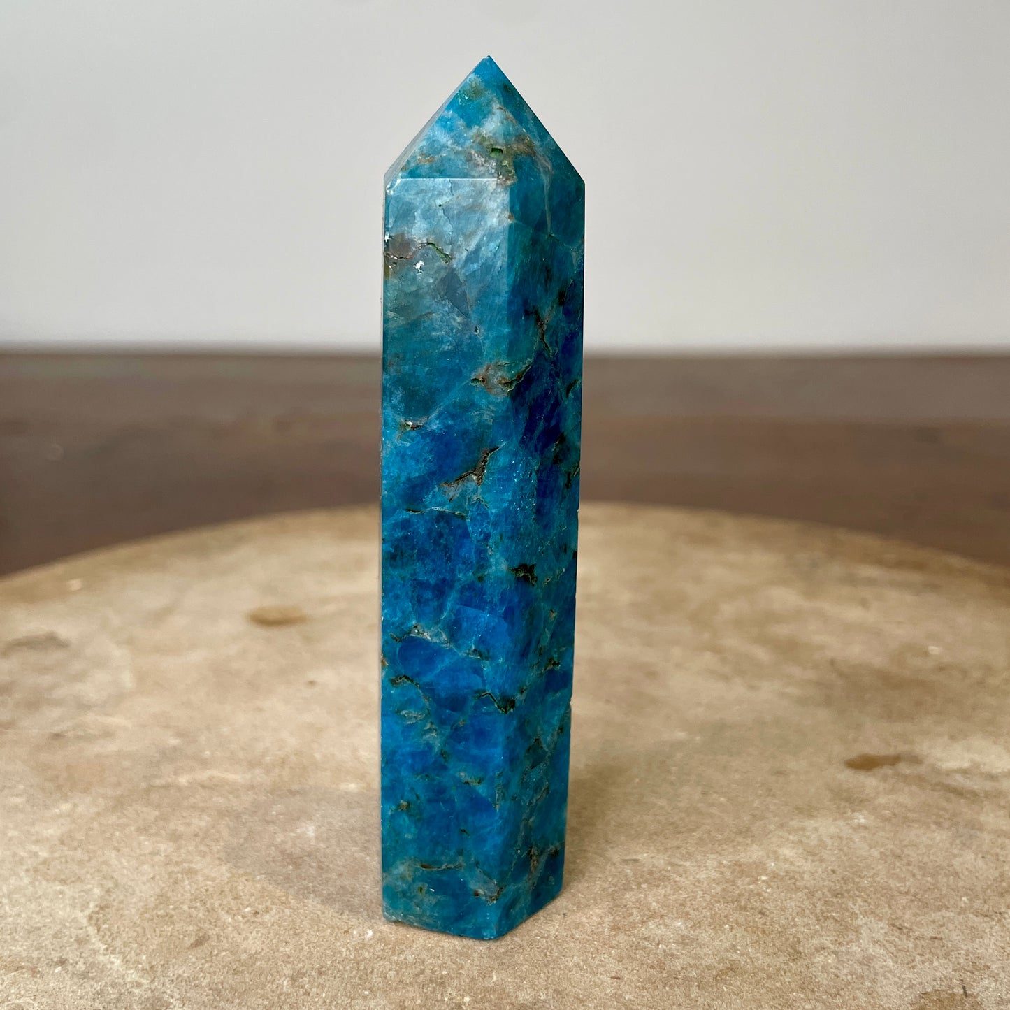 Blue Apatite Tower 10.5cm