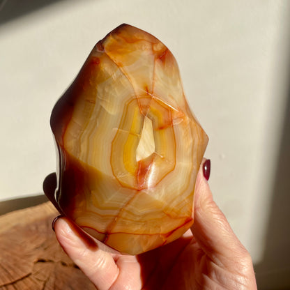 Carnelian flame 12CM