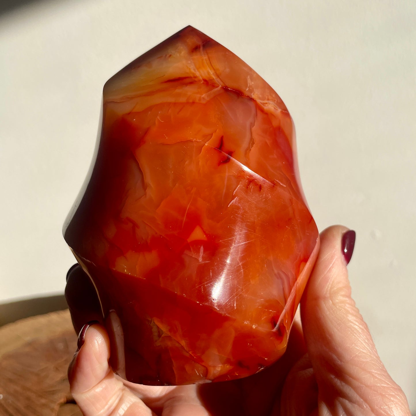 Carnelian flame 12CM