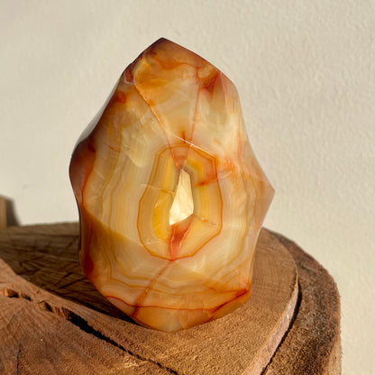 Carnelian flame 12CM