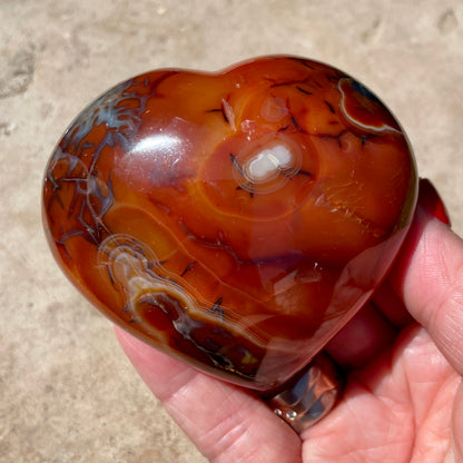 Carnelian Heart 7CM