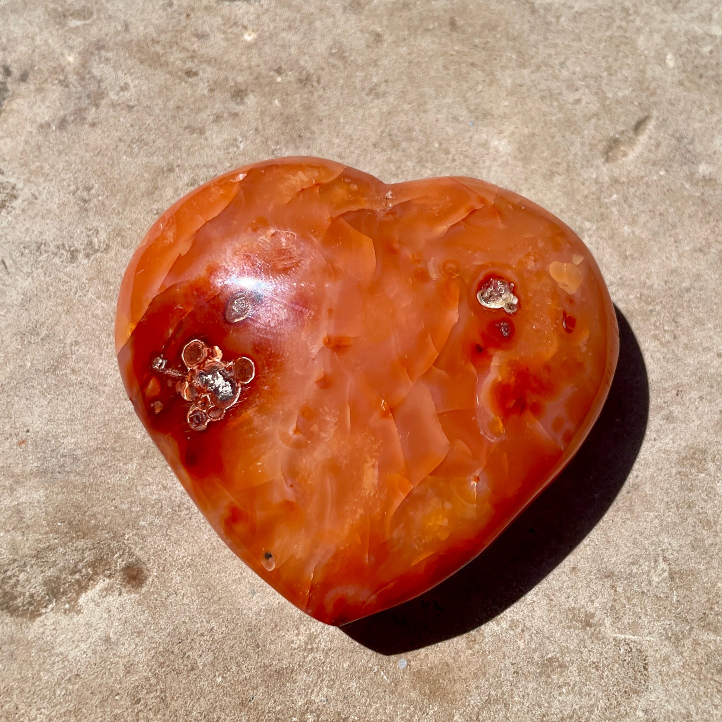 Carnelian Heart 8CM