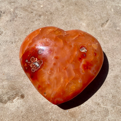 Carnelian Heart 8CM