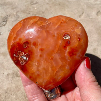 Carnelian Heart 8CM