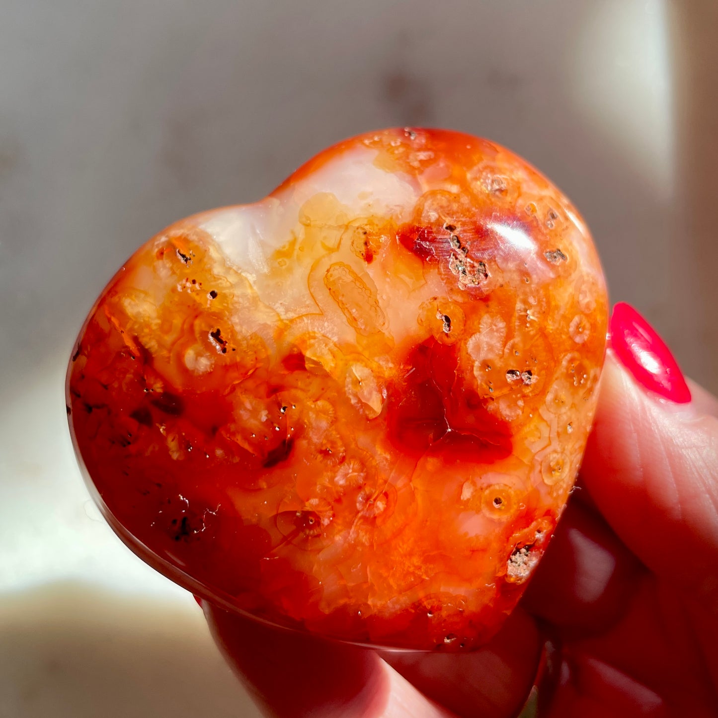 Carnelian Heart 6.5CM