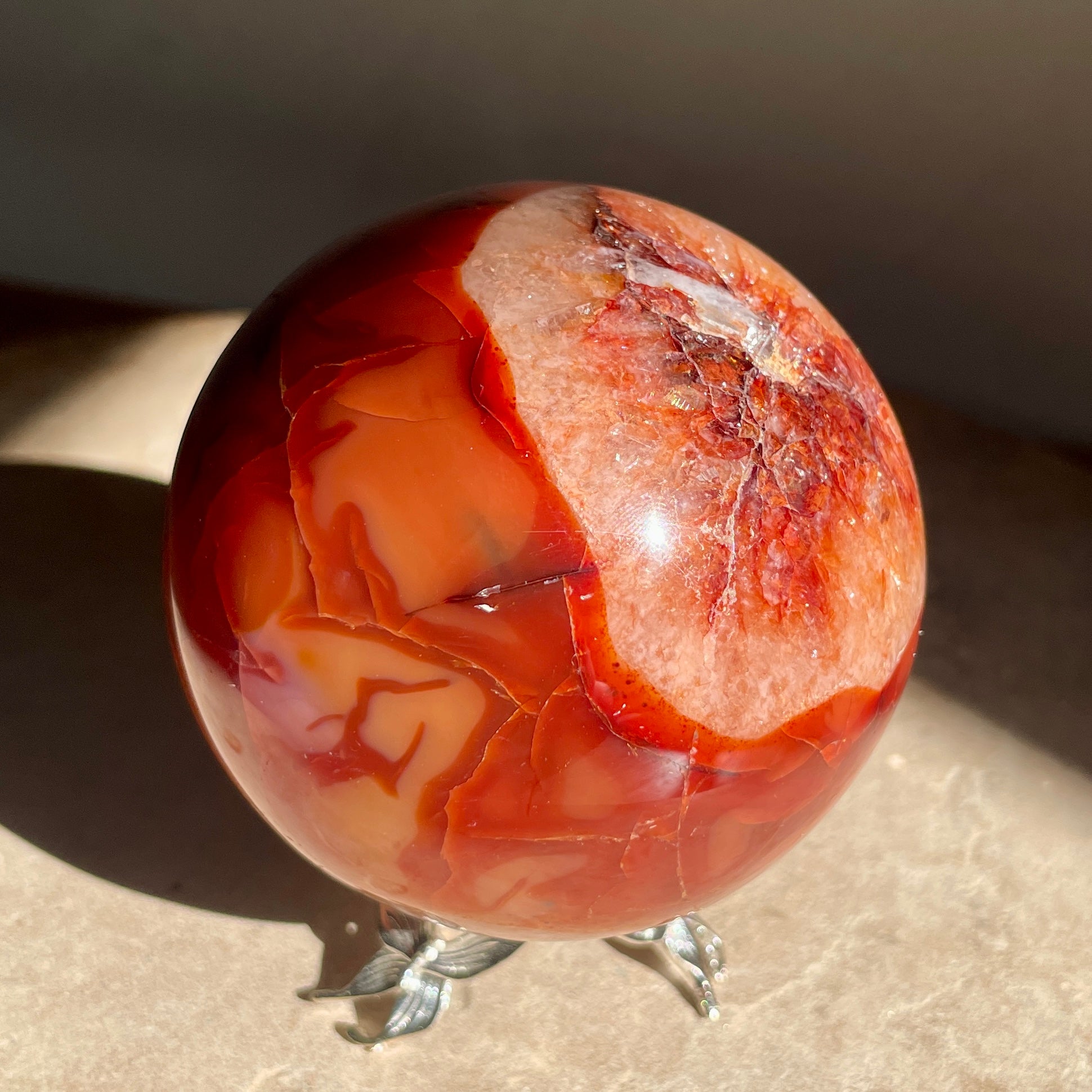 Carnelian Sphere 7CM