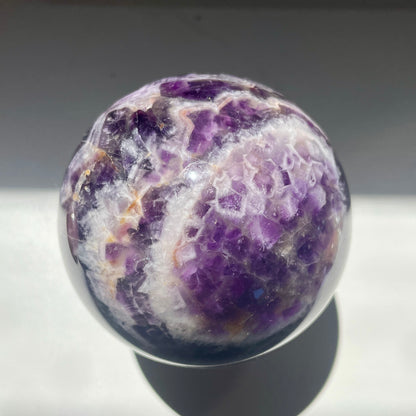 Chevron Amethyst Sphere 6.5CM
