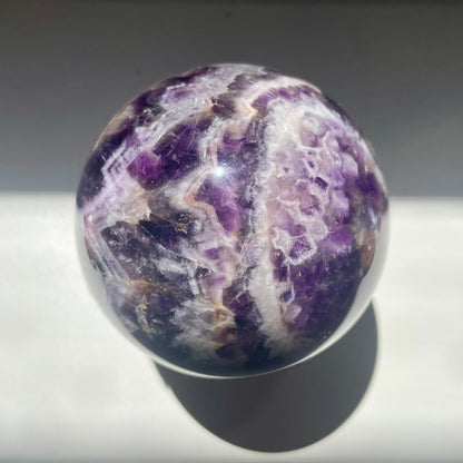 Chevron Amethyst Sphere 6.5CM