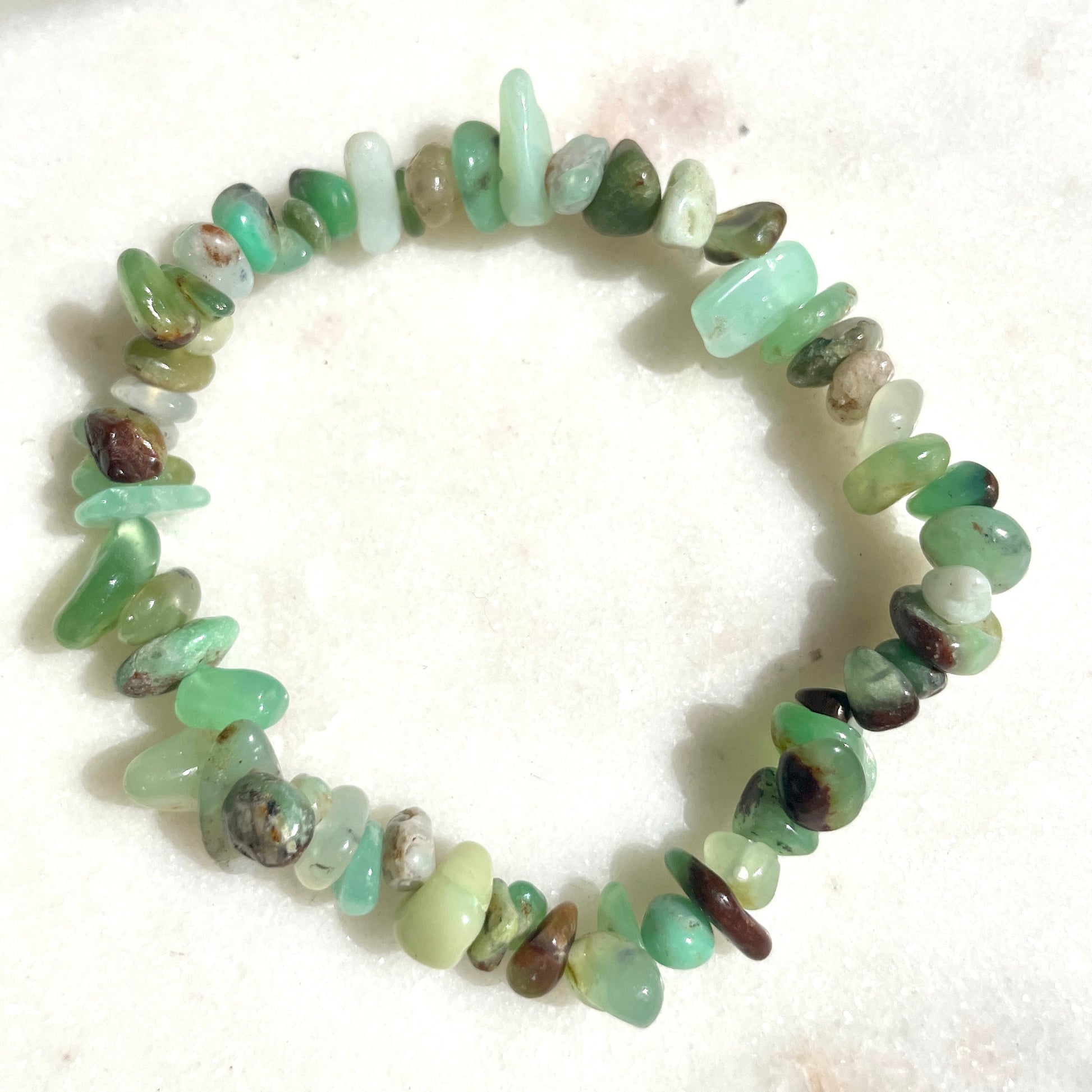 Chrysoprase Chip bracelet