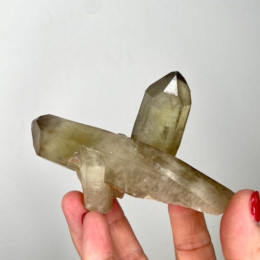 Citrine Smoky Cross - 11CM