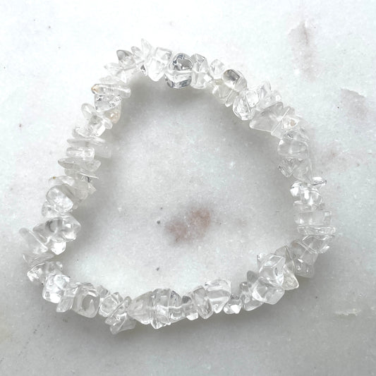 Clear Quartz Chip bracelet