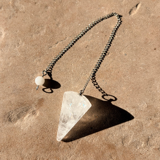Clear Quartz pendulum