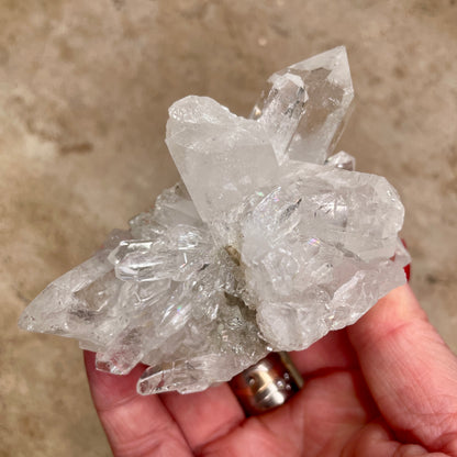 Clear Quartz Crystal cluster 9CM