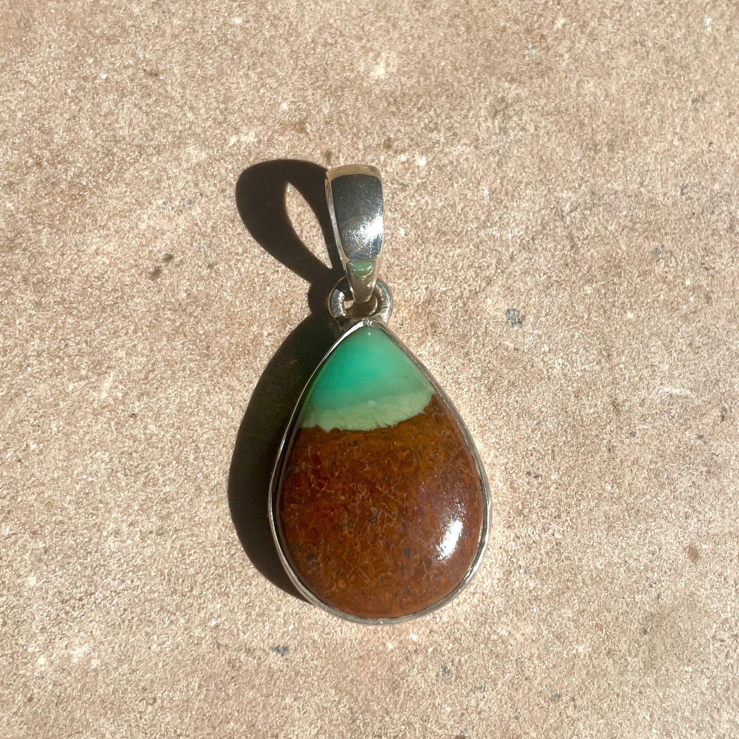 Chrysoprase pendant | 925 SS