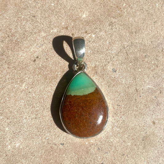 Chrysoprase pendant | 925 SS