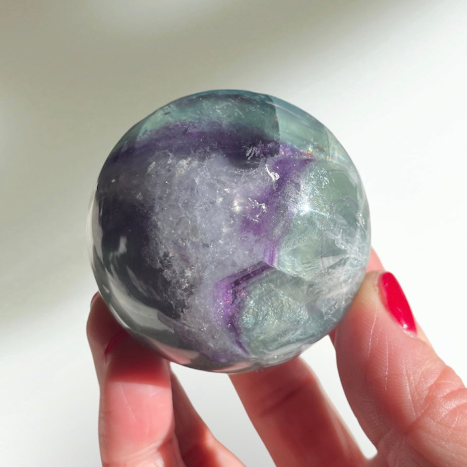 Rainbow Fluorite Sphere 5CM