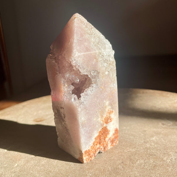 Pink Amethyst druzy Tower  10.5cm