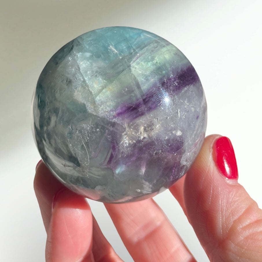 Rainbow Fluorite Sphere 5CM