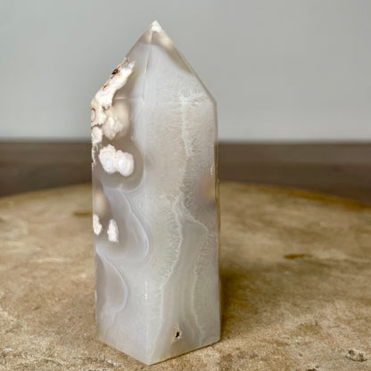 Flower Agate Tower 9CM - FA2