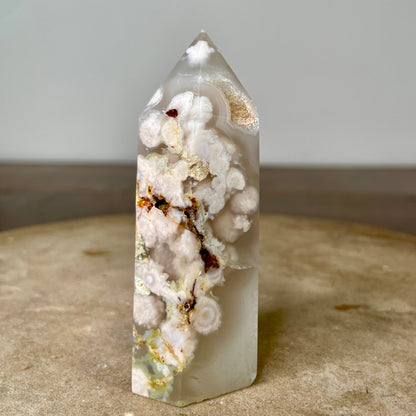 Flower Agate Tower 9CM - FA2