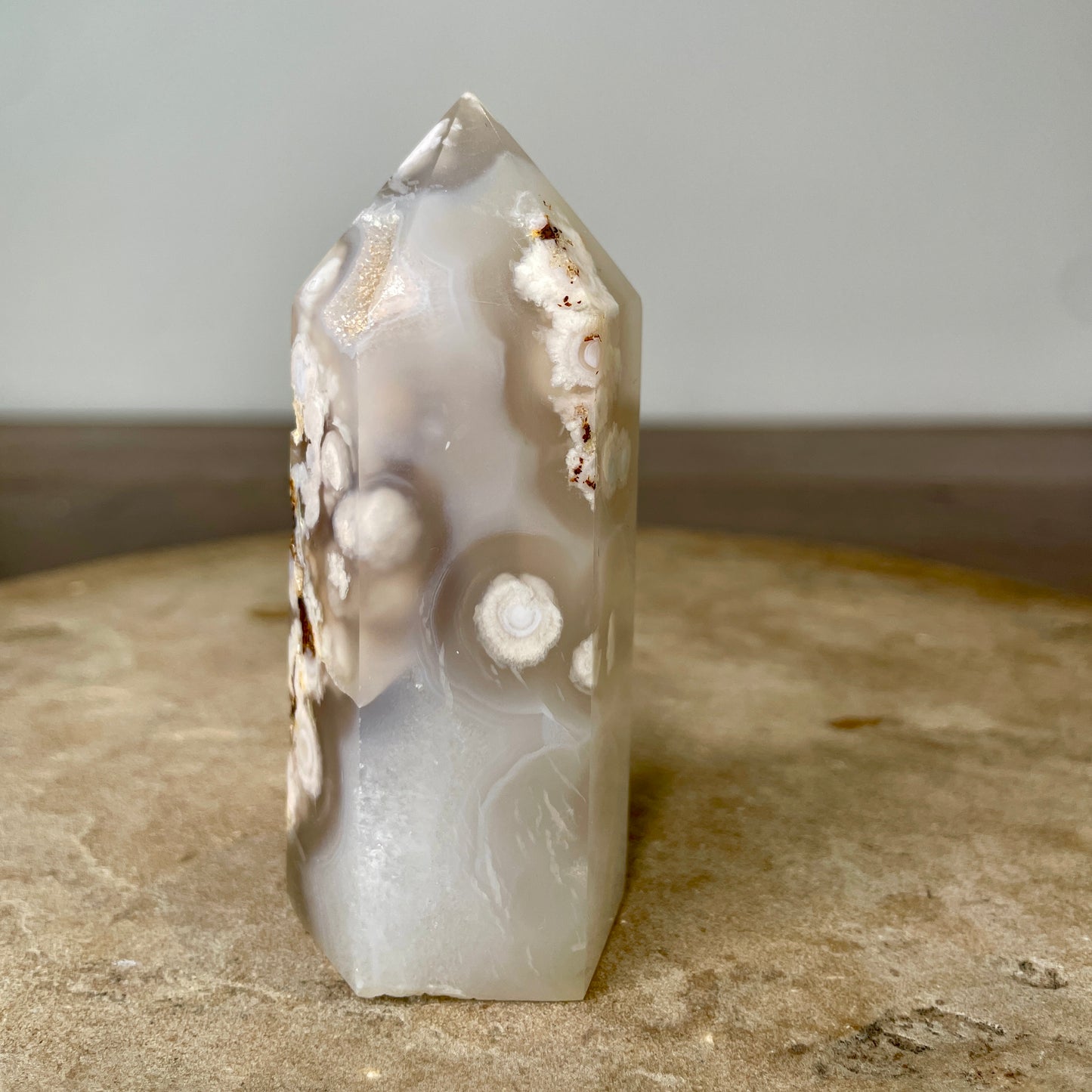 Flower Agate Tower 9CM - FA2