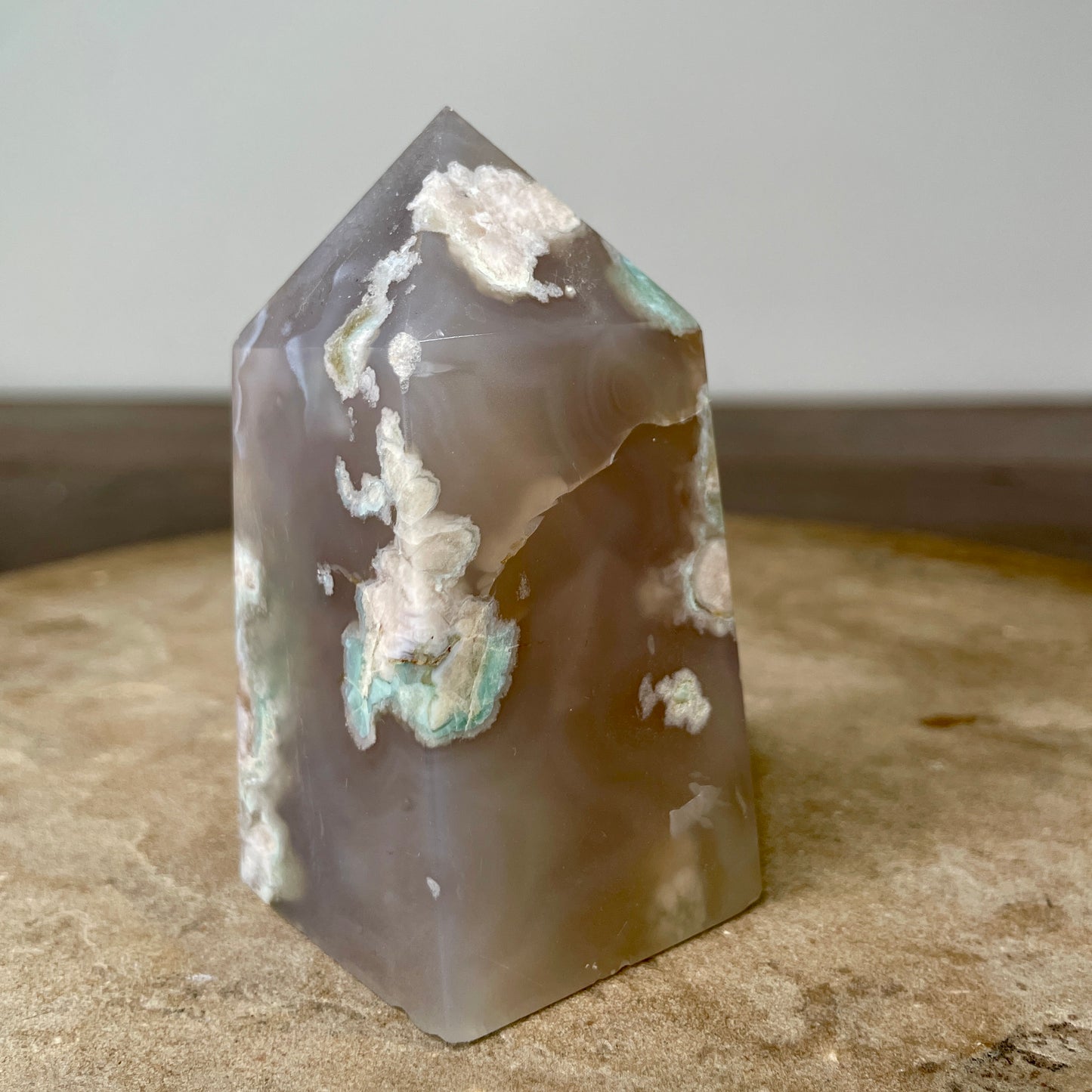 Flower Agate Tower 8.5CM - FA3