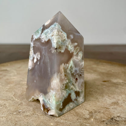 Flower Agate Tower 8.5CM - FA3