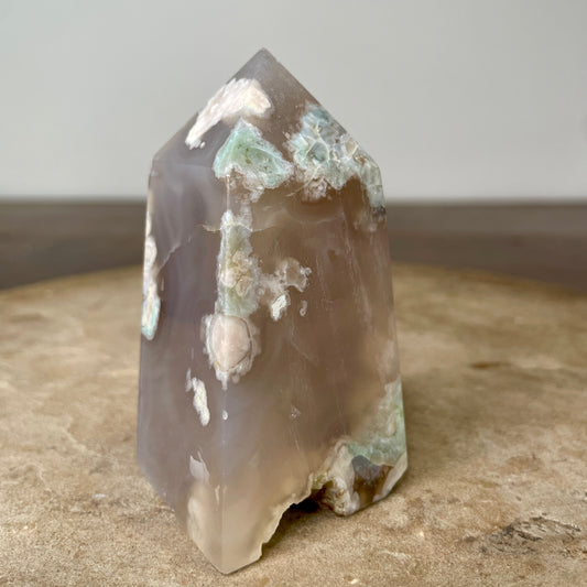 Flower Agate Tower 8.5CM - FA3