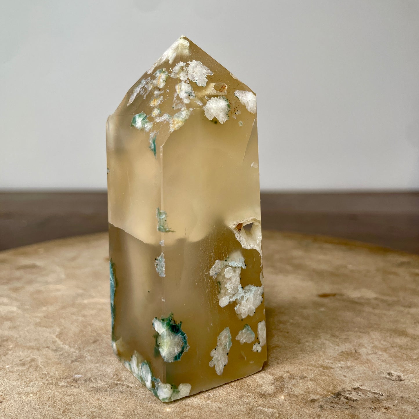 Flower Agate Tower 10CM - FA4