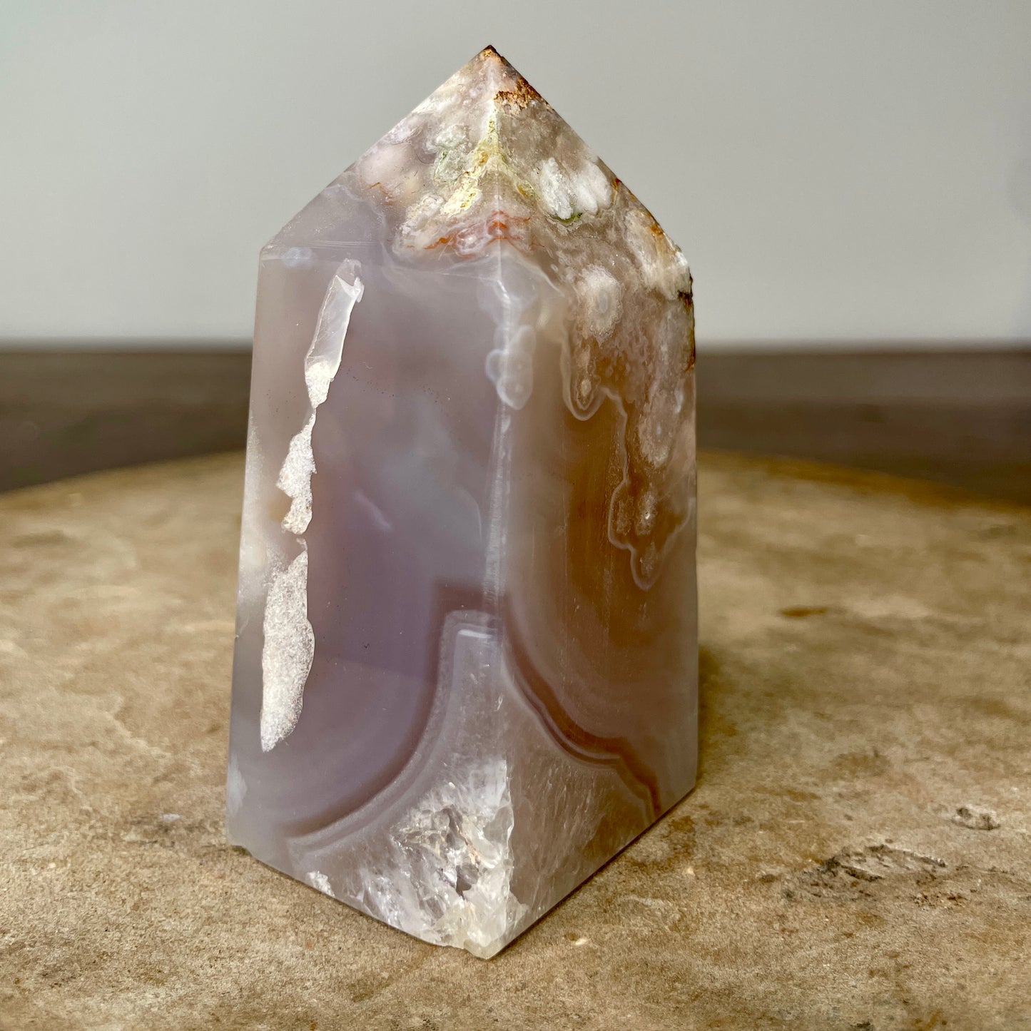 Flower Agate Tower 9CM - FA6