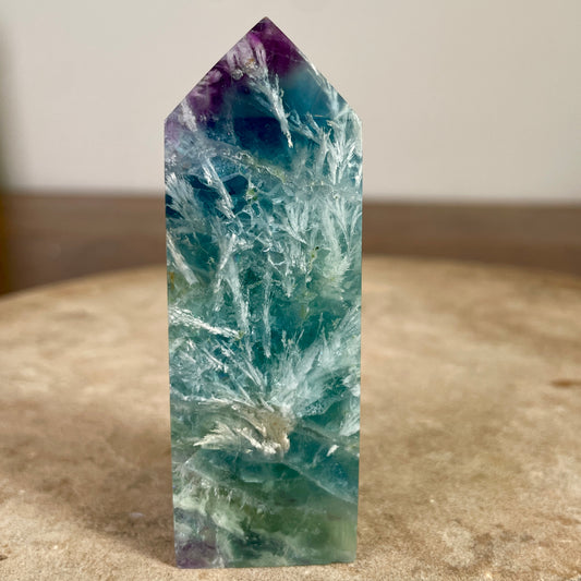 Rainbow Fluorite Feather Tower 8CM