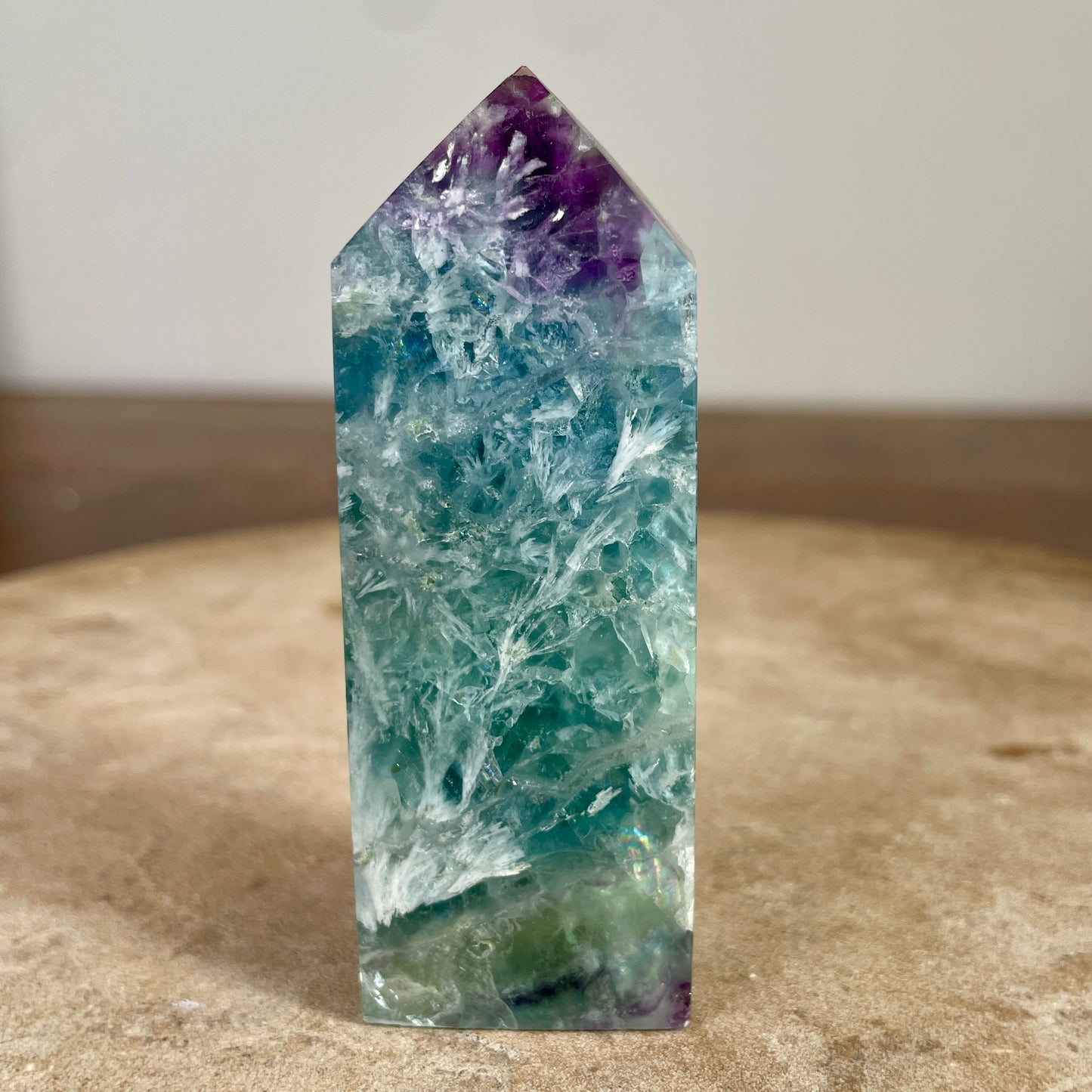 Rainbow Fluorite Feather Tower 8CM