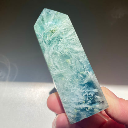 Rainbow Fluorite Feather Tower 8CM