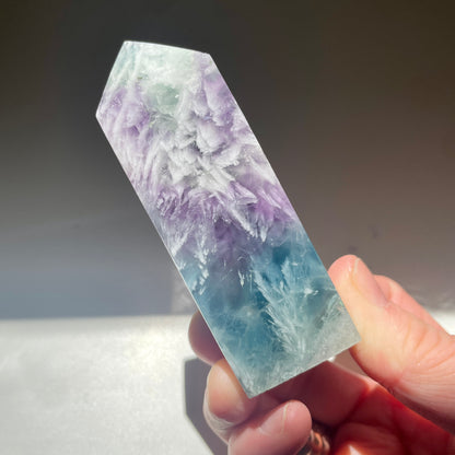 Rainbow Fluorite Feather Tower 8CM