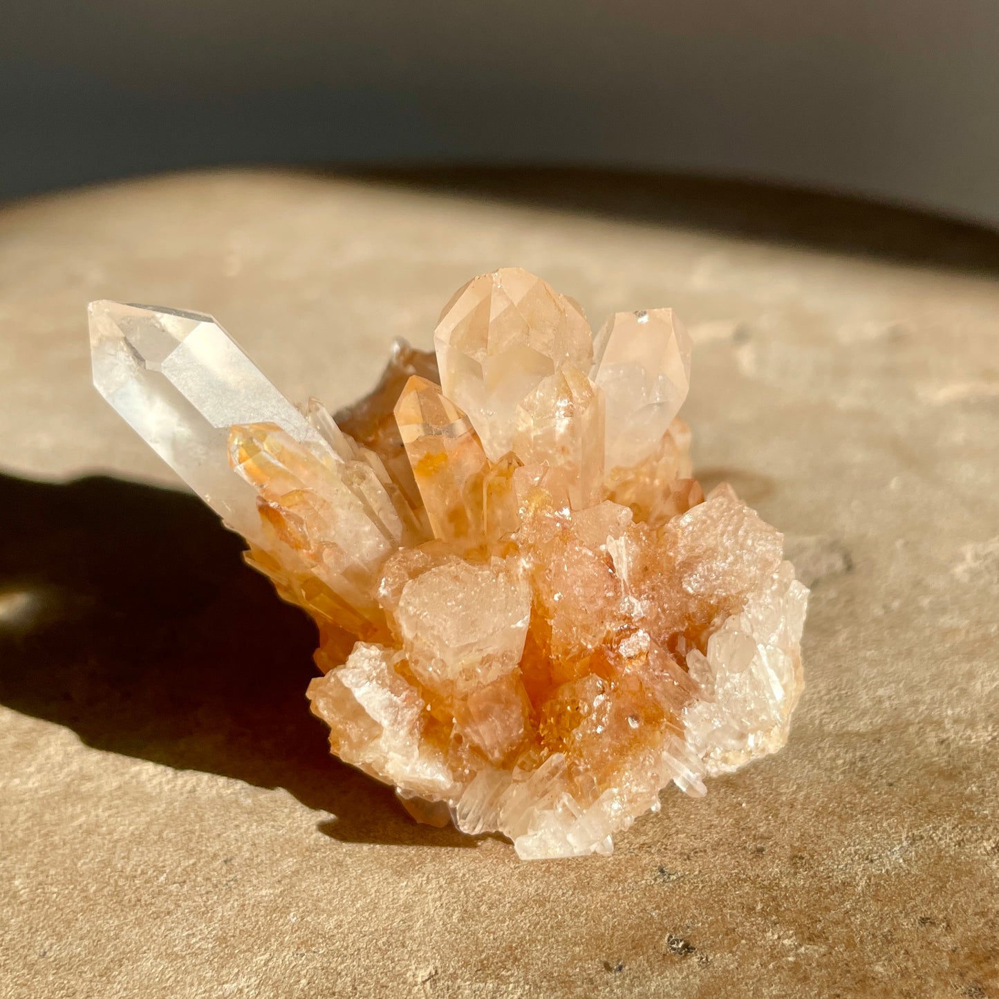 Fire Quartz cluster 5CM