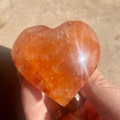 Fire Quartz Heart 5.5CM