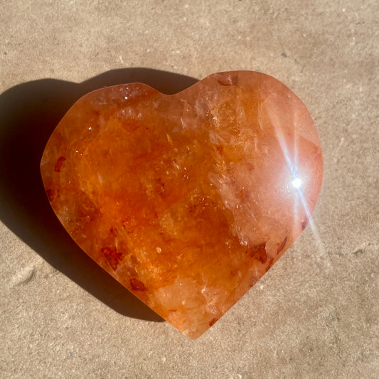 Fire Quartz Heart 5.5CM