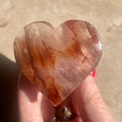 Fire Quartz Heart 5.5CM