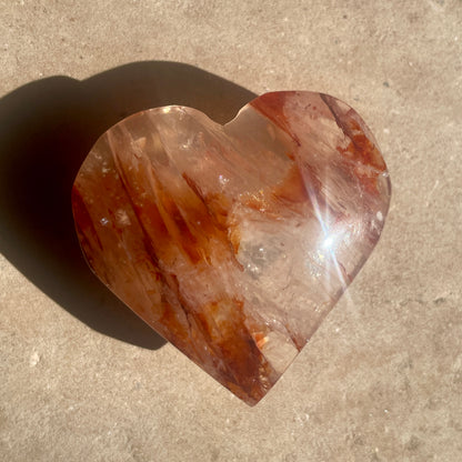 Fire Quartz Heart 5.5CM