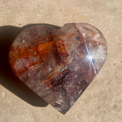 Fire Quartz Heart 6CM