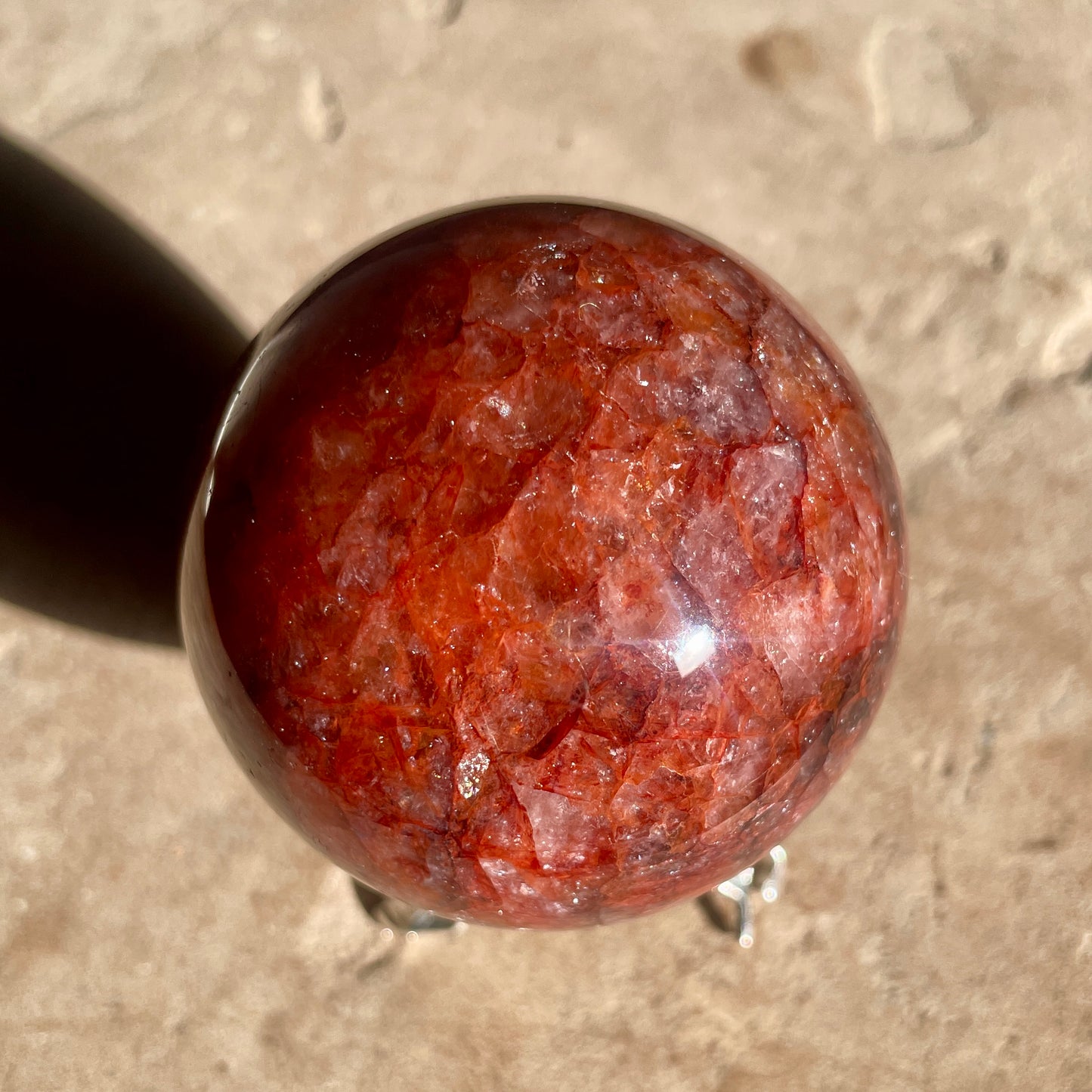 Fire Quartz Sphere 5.5CM