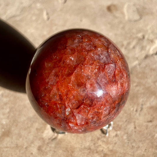 Fire Quartz Sphere 5.5CM
