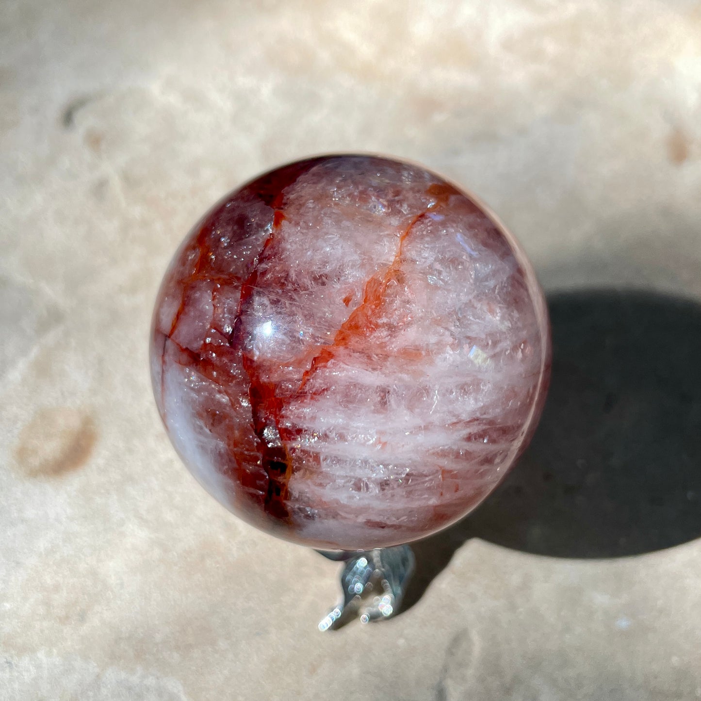 Fire Quartz Sphere 4.5CM