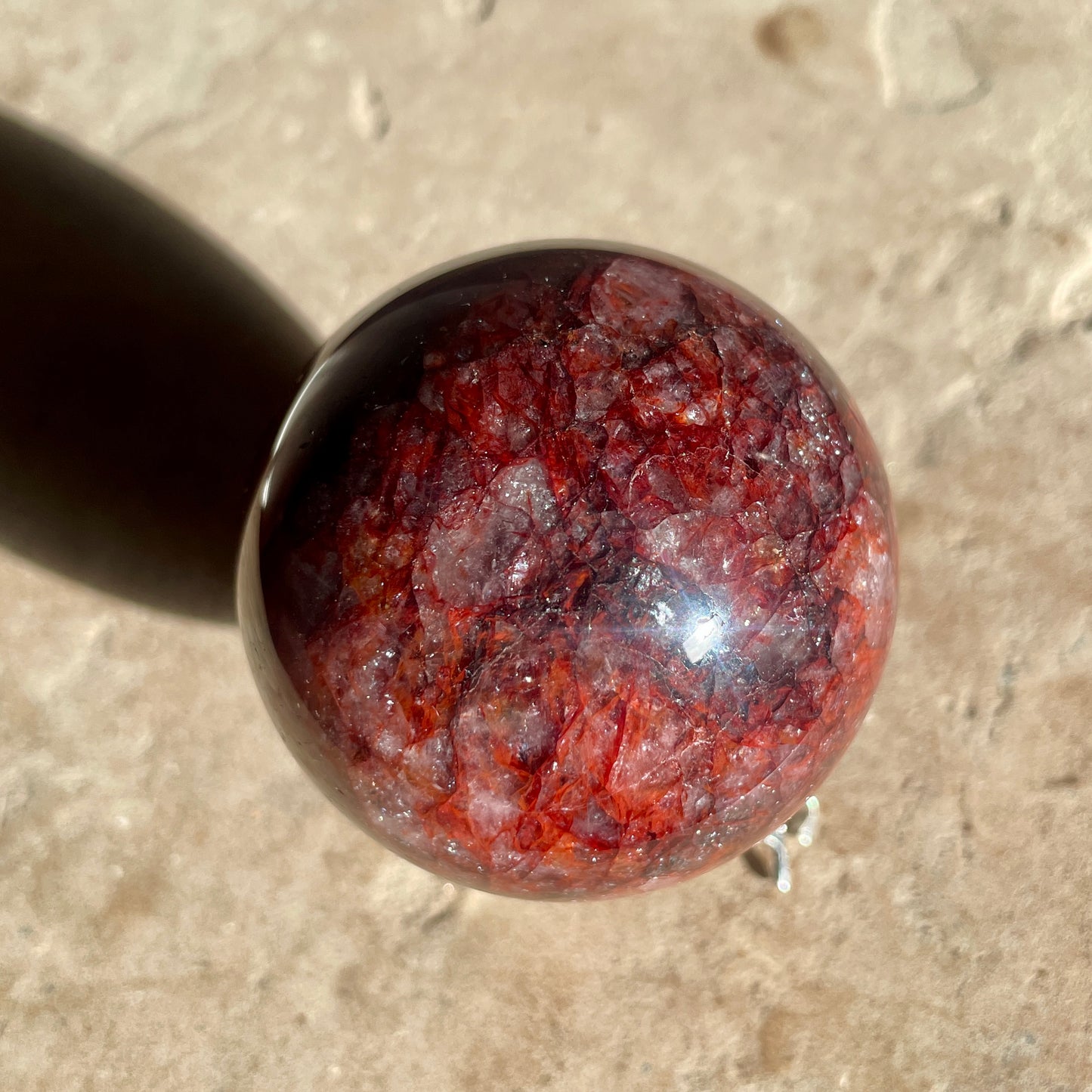Fire Quartz Sphere 5.5CM