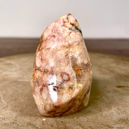 Flower Agate Druzy flame 7CM