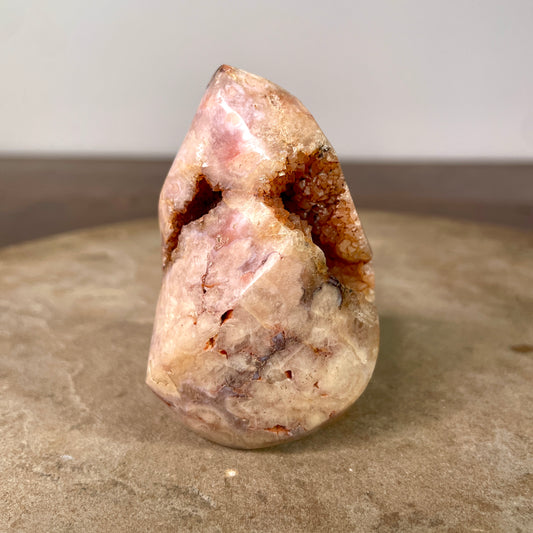 Flower Agate Druzy flame 7CM