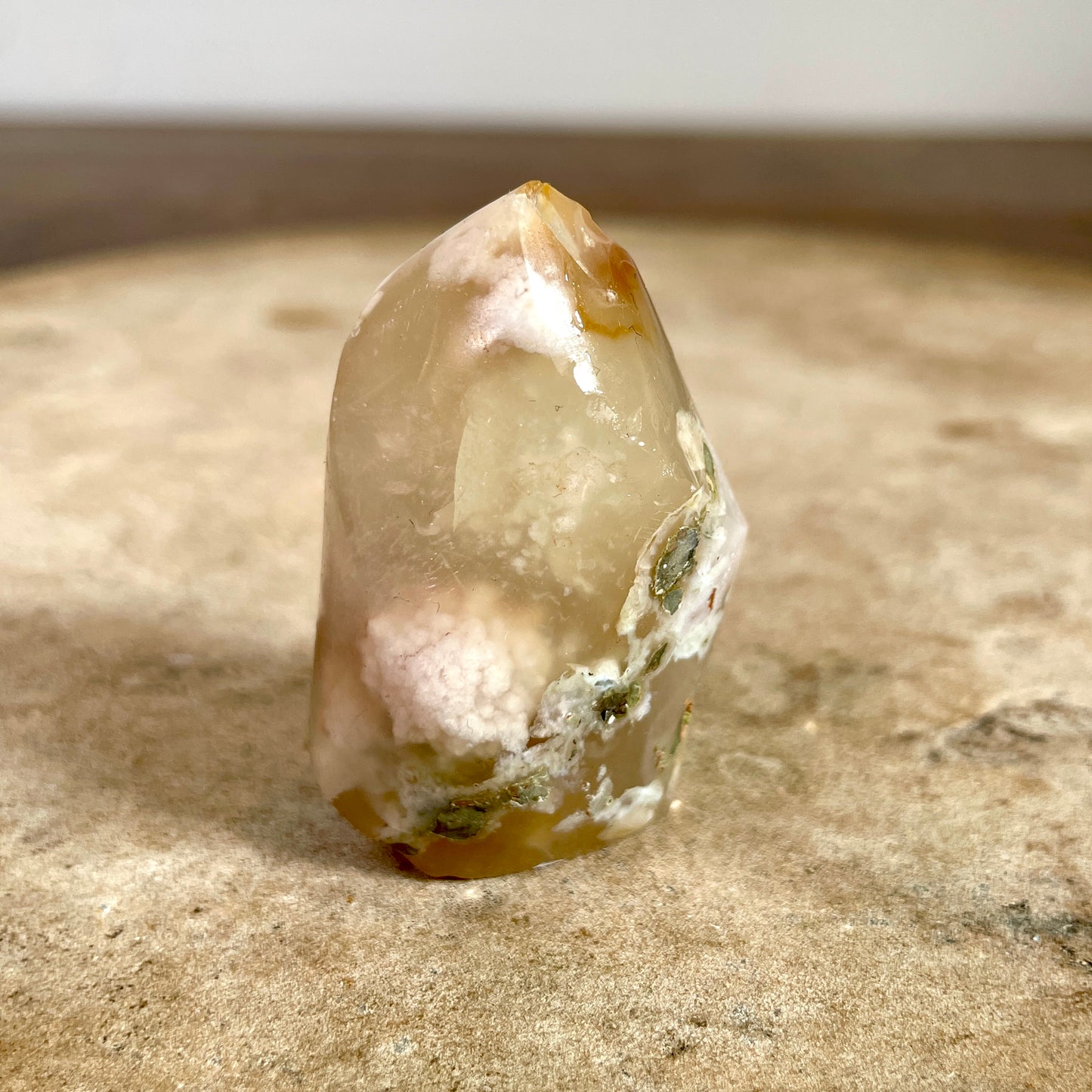 Flower Agate flame 5CM