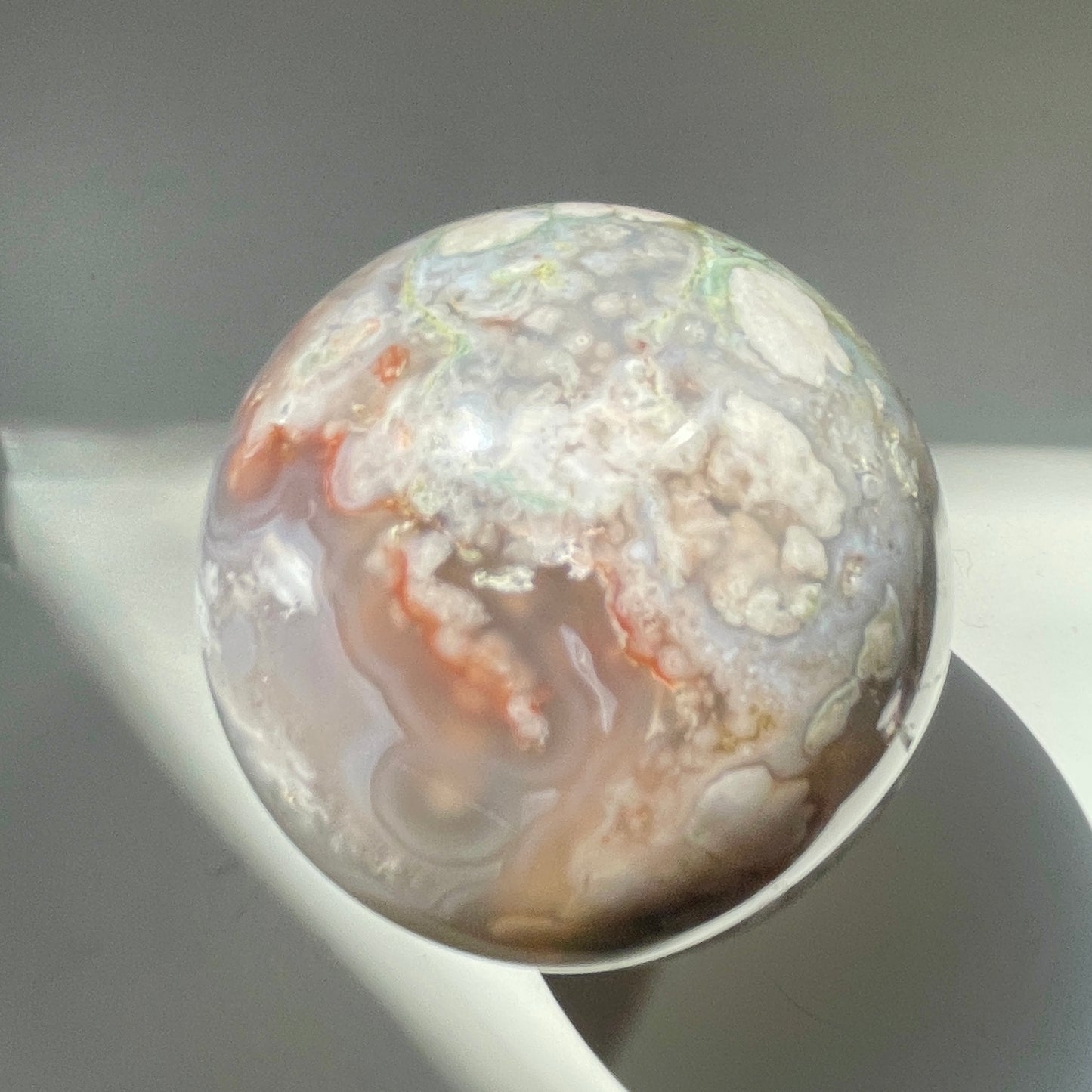 Flower Agate Sphere 7CM