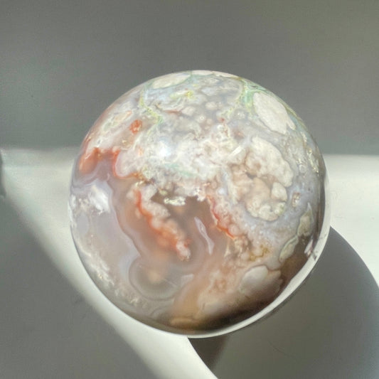Flower Agate Sphere 7CM