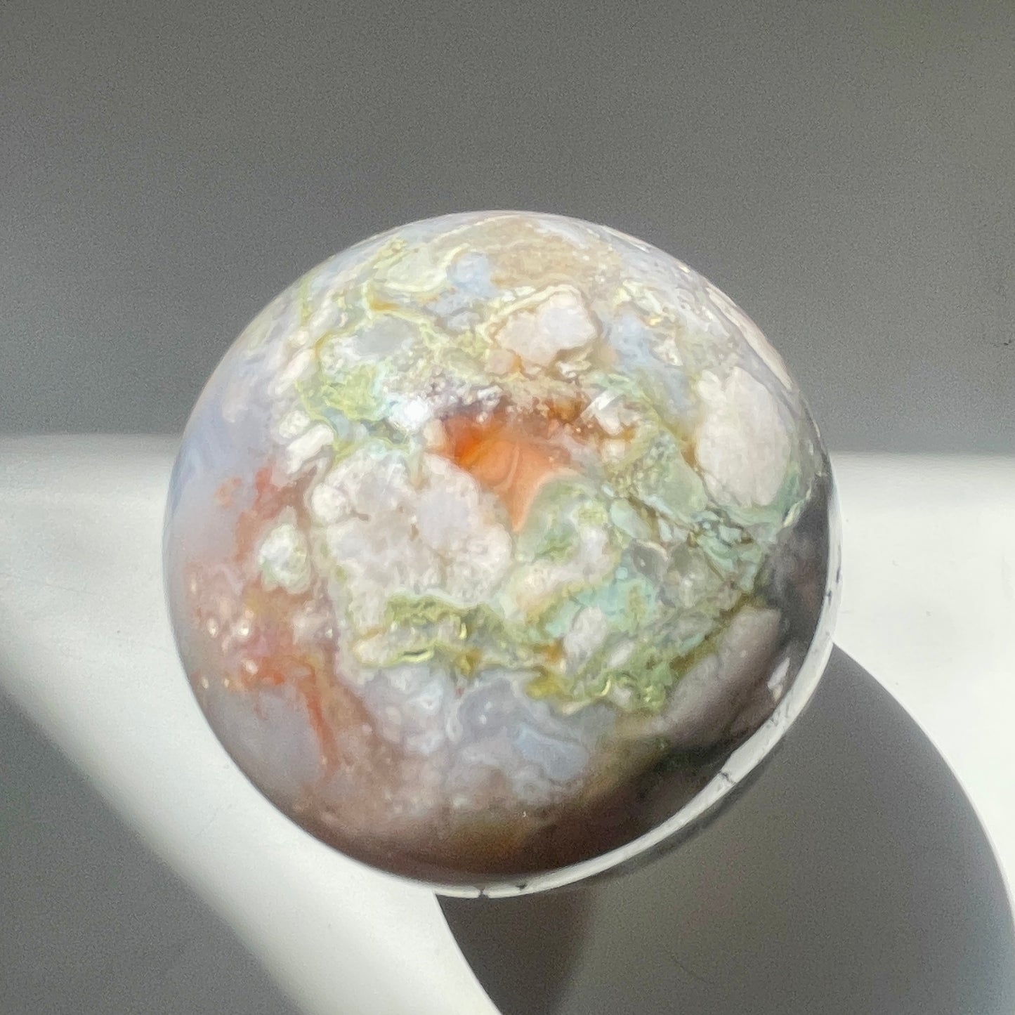Flower Agate Sphere 7CM